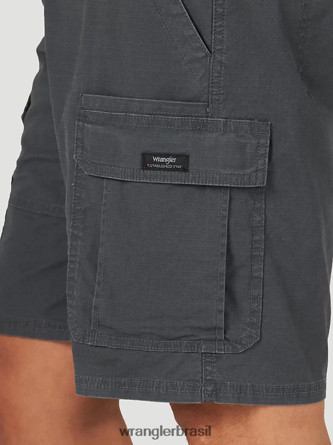 Wrangler short cargo premium cinco estrelas antracite (112314952) homens roupas 00LN6N515