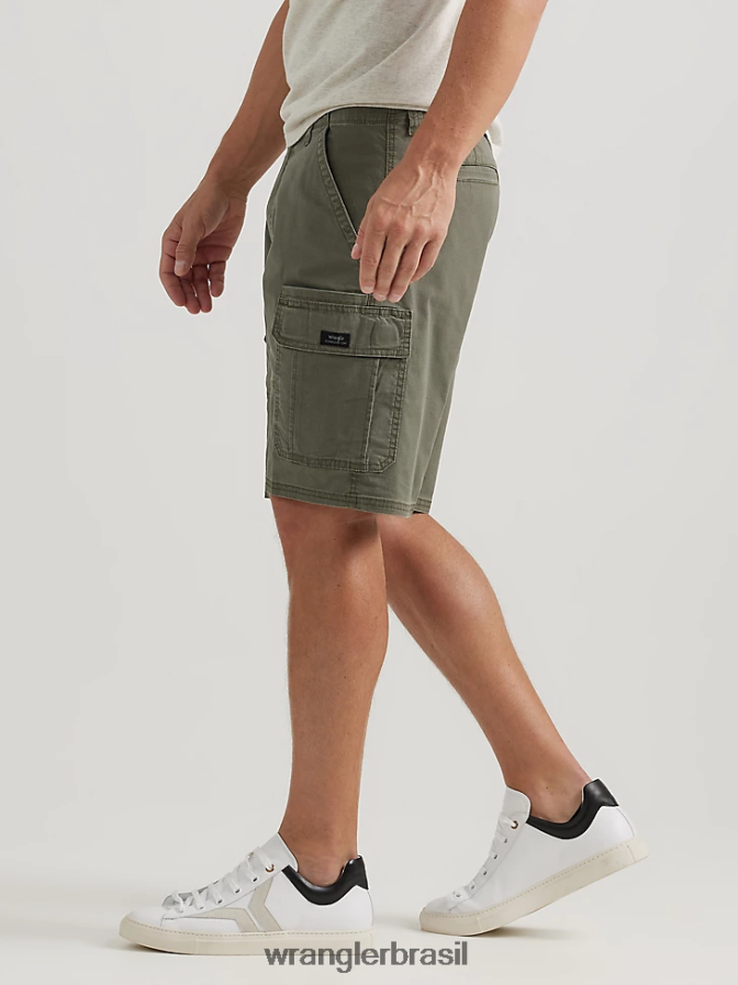 Wrangler short cargo premium cinco estrelas azeitona (112336221) homens roupas 00LN6N521