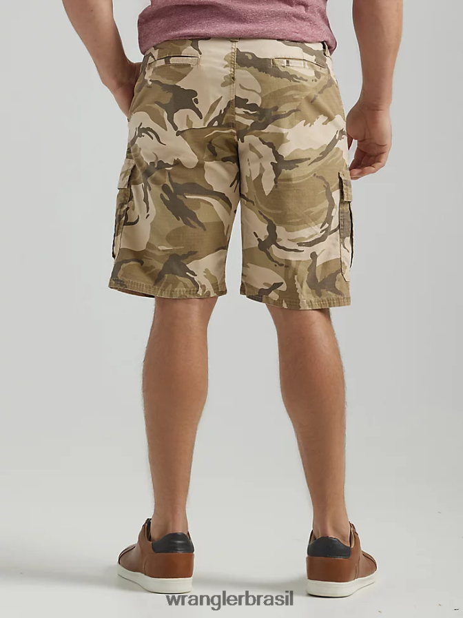 Wrangler short cargo premium cinco estrelas camuflagem de algas selvagens (112336223) homens roupas 00LN6N520