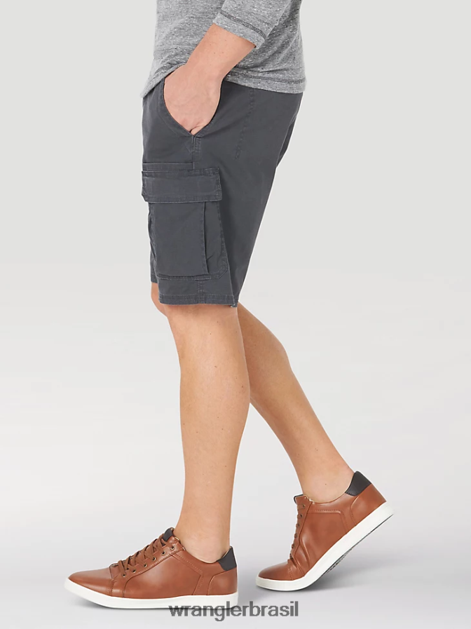 Wrangler short cargo stretch autêntico antracite (10zm6acah) homens roupas 00LN6N559