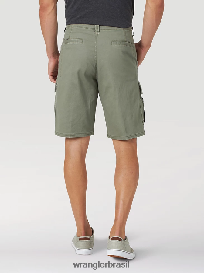 Wrangler short cargo stretch autêntico azeitona empoeirada (10zm6acdo) homens roupas 00LN6N556