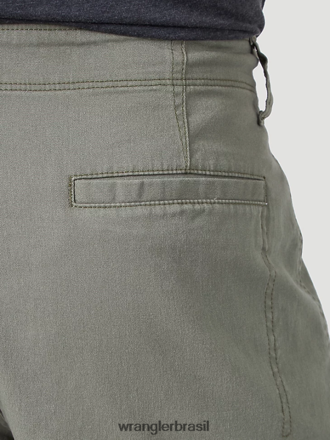 Wrangler short cargo stretch autêntico azeitona empoeirada (10zm6acdo) homens roupas 00LN6N556