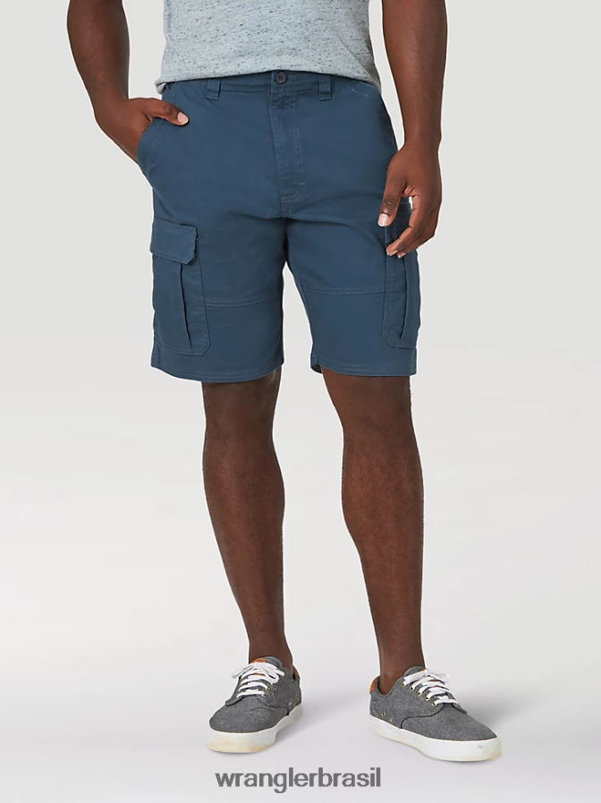 Wrangler short cargo stretch autêntico azul meia-noite (10zm6acmb) homens roupas 00LN6N557