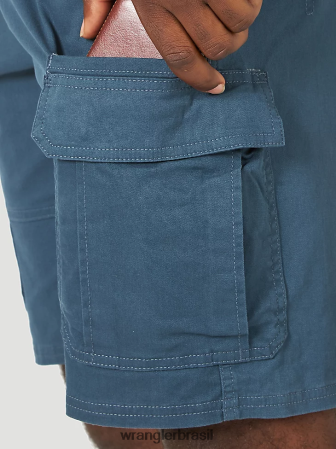 Wrangler short cargo stretch autêntico azul meia-noite (10zm6acmb) homens roupas 00LN6N557