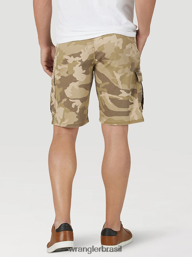 Wrangler short cargo stretch autêntico camuflagem de olmo da selva (112316283) homens roupas 00LN6N560