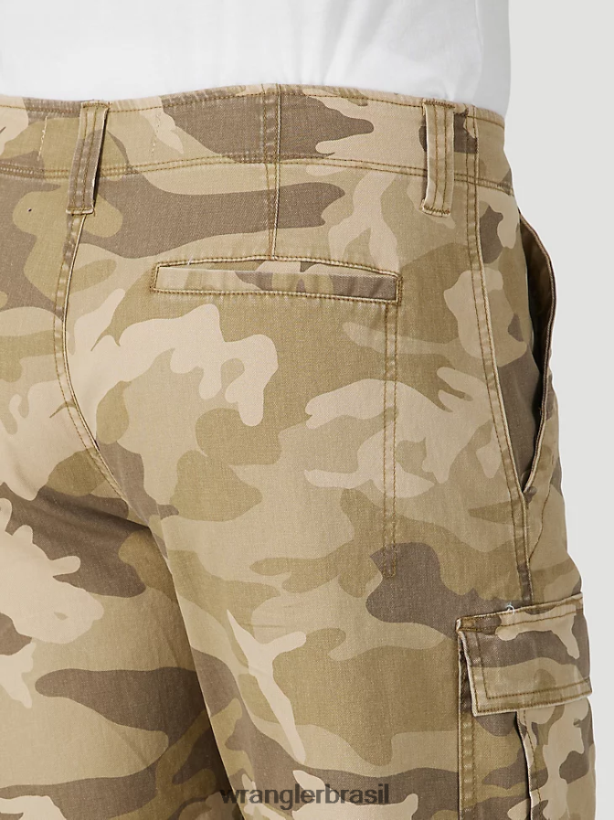 Wrangler short cargo stretch autêntico camuflagem de olmo da selva (112316283) homens roupas 00LN6N560