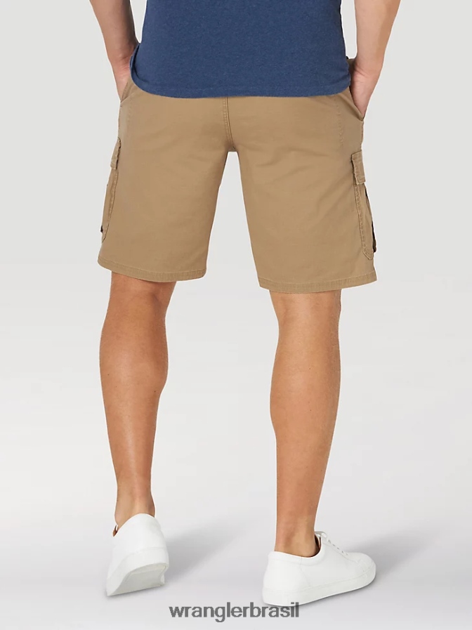 Wrangler short cargo stretch autêntico carvalho petrificado (10zm6acpo) homens roupas 00LN6N563