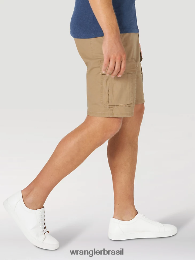Wrangler short cargo stretch autêntico carvalho petrificado (10zm6acpo) homens roupas 00LN6N563