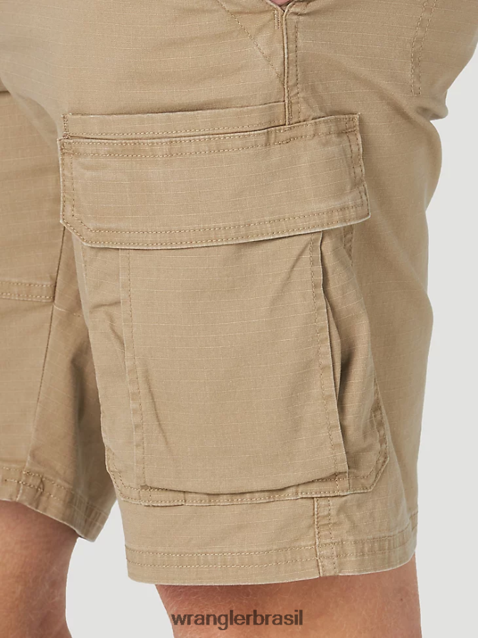Wrangler short cargo stretch autêntico carvalho petrificado (10zm6acpo) homens roupas 00LN6N563