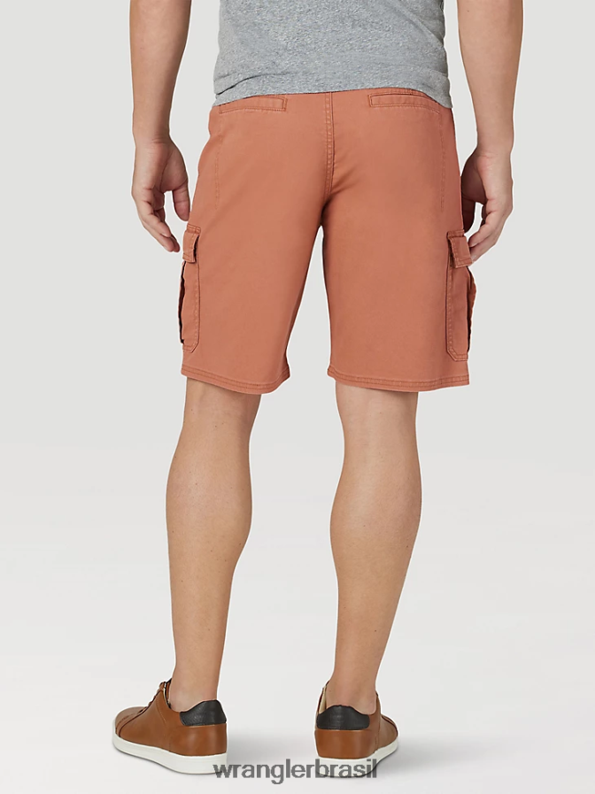 Wrangler short cargo stretch autêntico marrom cobre (112316284) homens roupas 00LN6N555