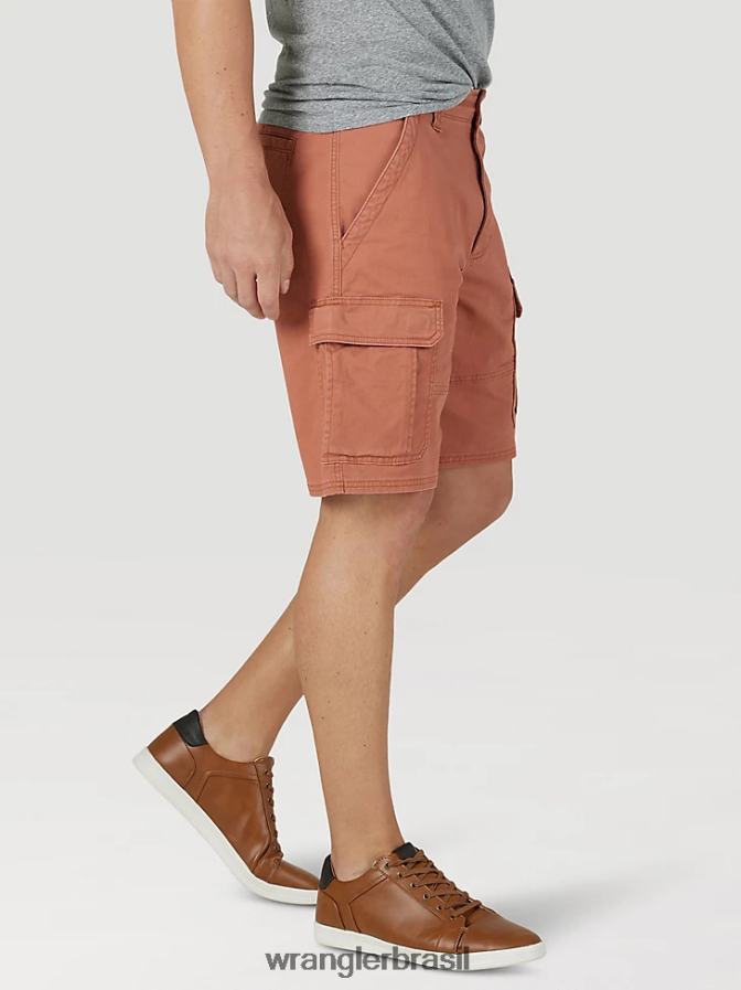 Wrangler short cargo stretch autêntico marrom cobre (112316284) homens roupas 00LN6N555