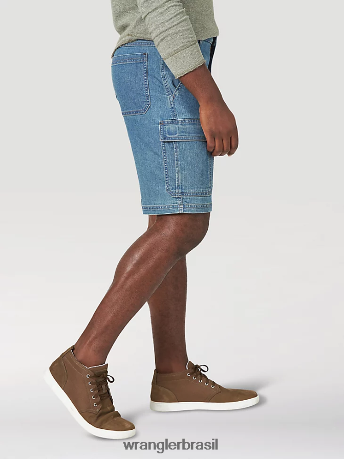 Wrangler short cargo stretch autêntico tonalidade média (10zm6admd) homens roupas 00LN6N558
