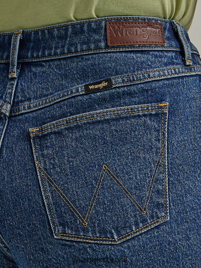 Wrangler short cintura alta no meio da coxa Malibu (112334704) mulheres roupas 00LN6N828