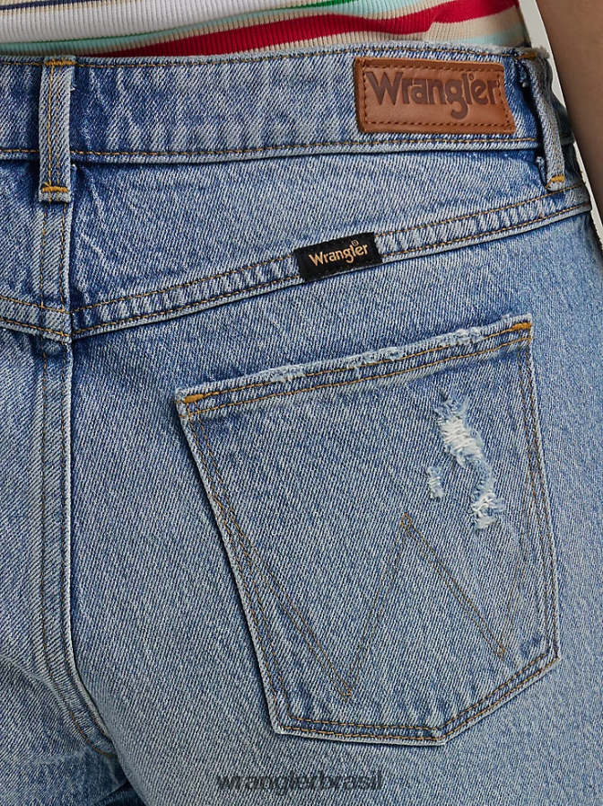 Wrangler short cintura alta no meio da coxa florescer (112333478) mulheres roupas 00LN6N826