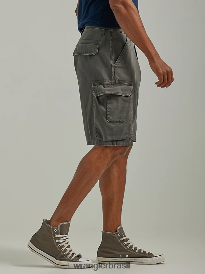 Wrangler short de carga empilhada premium cinco estrelas azeitona monótona (112336364) homens roupas 00LN6N534