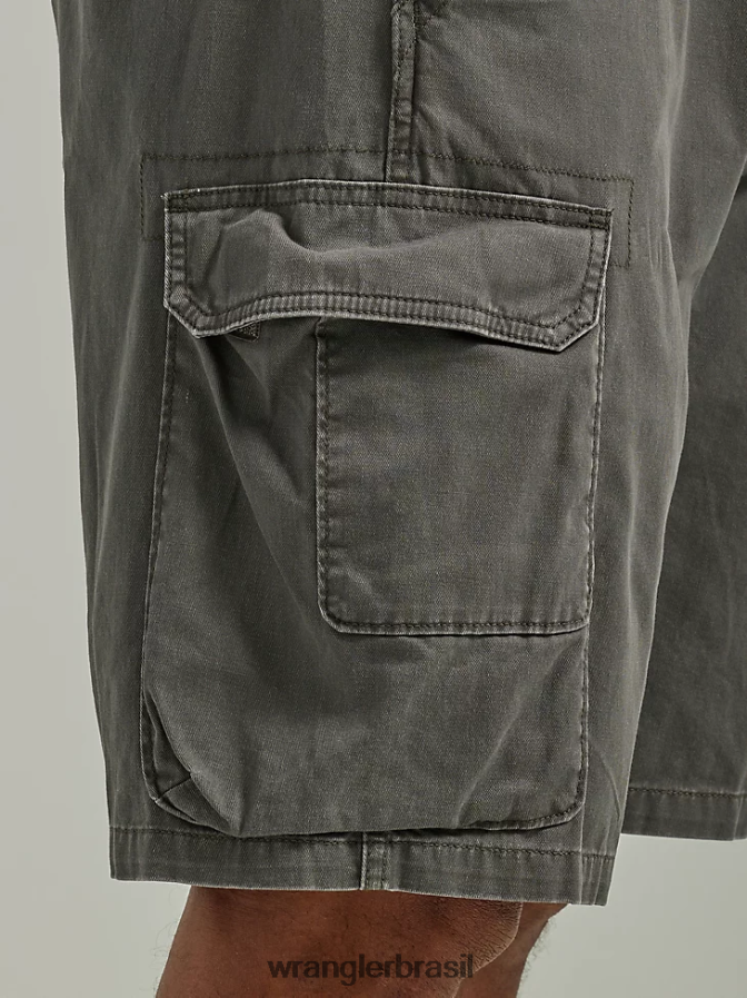 Wrangler short de carga empilhada premium cinco estrelas azeitona monótona (112336364) homens roupas 00LN6N534