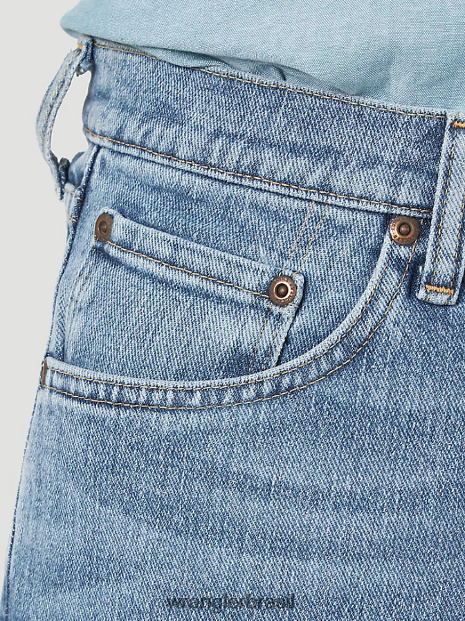 Wrangler short jeans relaxado authentics luz de lavagem de pedra (10zm2s0sf) homens roupas 00LN6N585