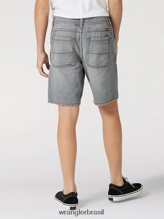 Wrangler short skatista descontraído cinza (112317195) Rapazes roupas 00LN6N1020