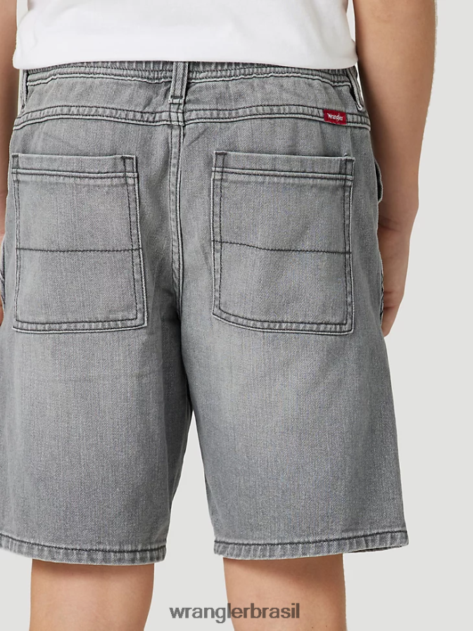 Wrangler short skatista descontraído cinza (112317195) Rapazes roupas 00LN6N1020
