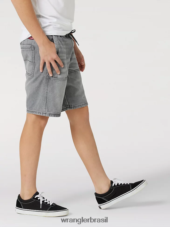 Wrangler short skatista descontraído cinza (112317195) Rapazes roupas 00LN6N1020