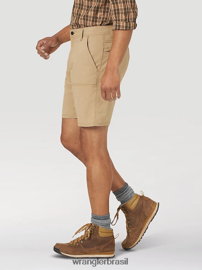 Wrangler short utilitário com bolso lateral atg travertino (ns923tr) homens roupas 00LN6N608