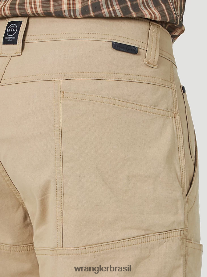 Wrangler short utilitário com bolso lateral atg travertino (ns923tr) homens roupas 00LN6N608