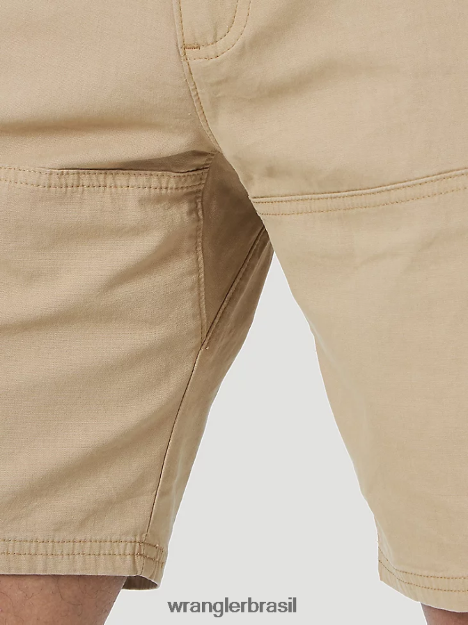 Wrangler short utilitário com bolso lateral atg travertino (ns923tr) homens roupas 00LN6N608