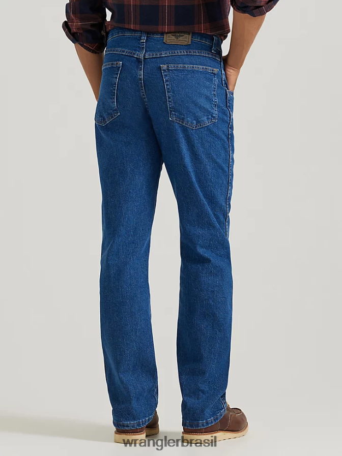 Wrangler série de soluções de conforto jeans com ajuste confortável flex escuro (855waqd) homens roupas 00LN6N109