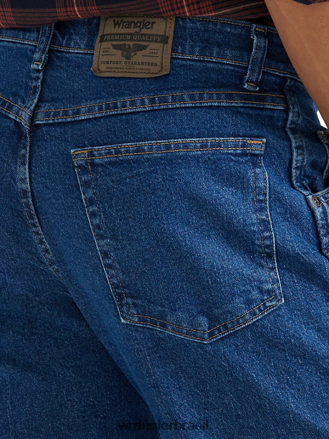 Wrangler série de soluções de conforto jeans com ajuste confortável flex escuro (855waqd) homens roupas 00LN6N109
