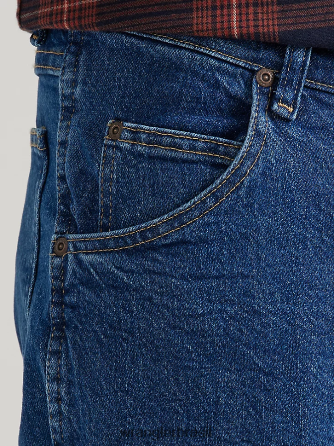 Wrangler série de soluções de conforto jeans com ajuste confortável flex escuro (855waqd) homens roupas 00LN6N109