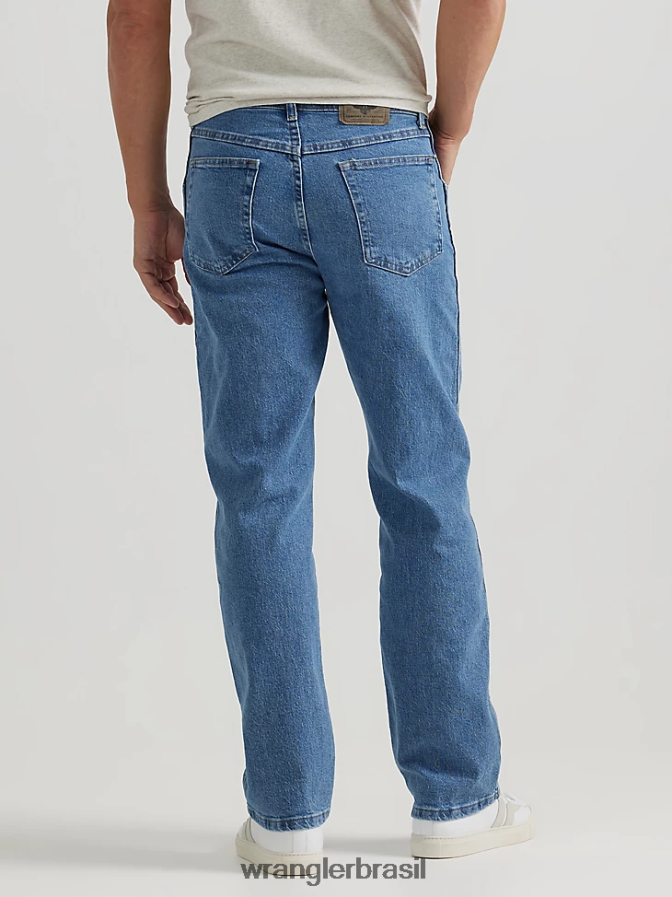 Wrangler série de soluções de conforto jeans com ajuste confortável flexível leve (855waql) homens roupas 00LN6N110