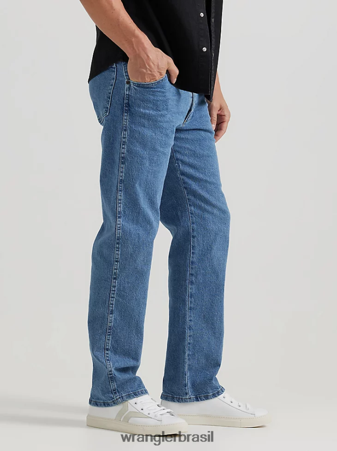 Wrangler série de soluções de conforto jeans com ajuste confortável flexível leve (855waql) homens roupas 00LN6N110