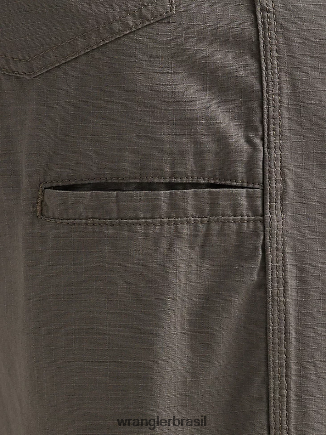 Wrangler técnico de vestuário de trabalho curto grafite (112337762) homens roupas 00LN6N572