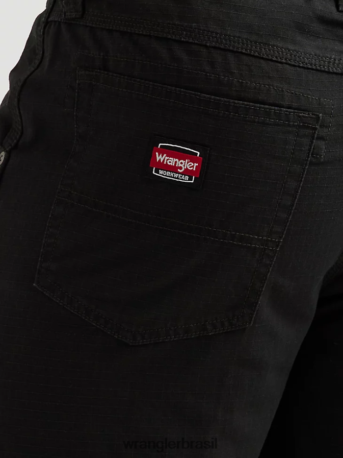 Wrangler técnico de vestuário de trabalho curto preto (112337764) homens roupas 00LN6N574