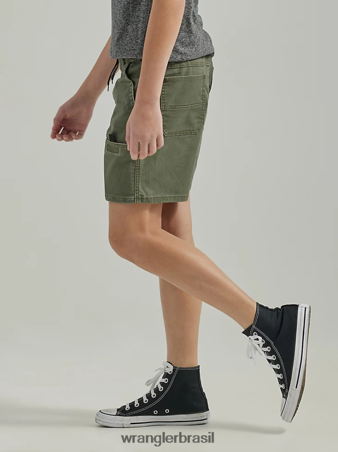 Wrangler utilidade curta (husky) azeitona (112335702) Rapazes roupas 00LN6N1031