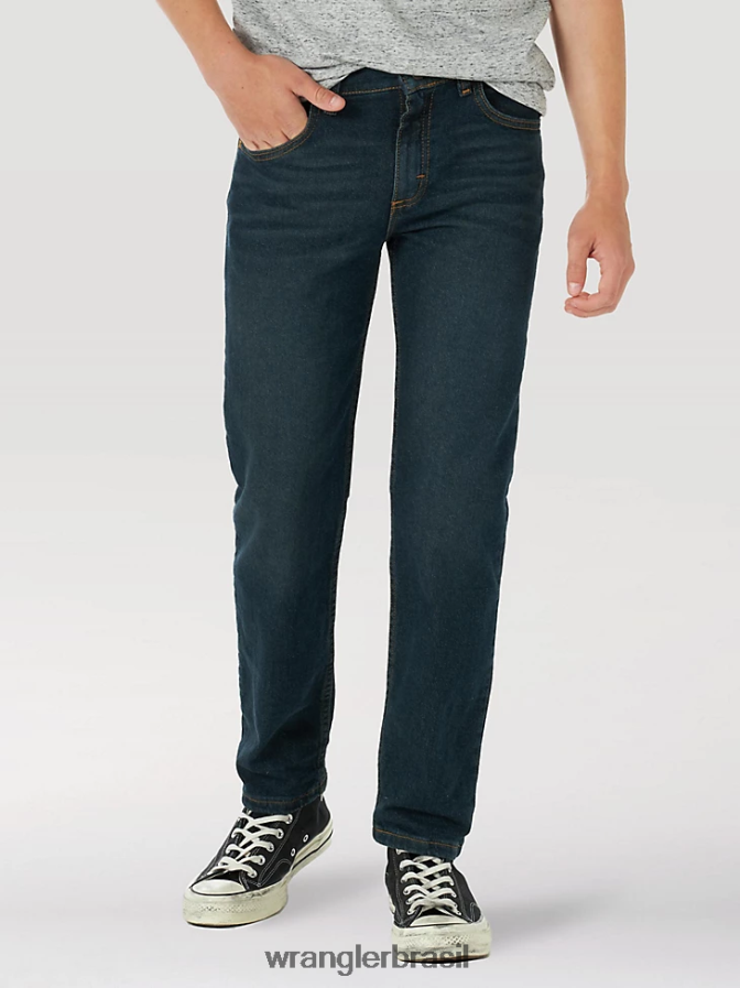 Wrangler calça jeans cinco estrelas flex reta noite escura (5wnlwdt) Rapazes roupas 00LN6N1001