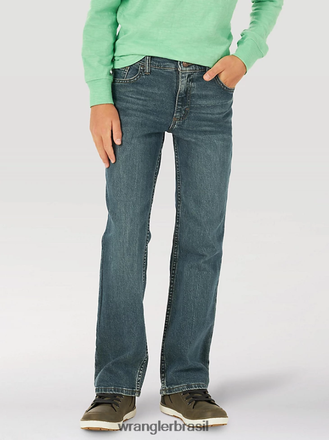 Wrangler calça jeans five star flex bootcut floresta (5wnbwwn) Rapazes roupas 00LN6N959