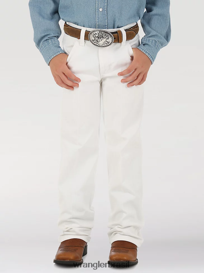 Wrangler calça jeans original com corte cowboy branco (13mwbwi) Rapazes roupas 00LN6N937