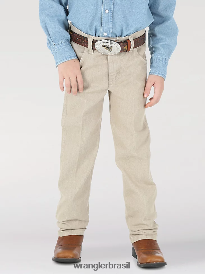 Wrangler calça jeans original com corte cowboy bronzeado pré-lavado (13mwbtn) Rapazes roupas 00LN6N936