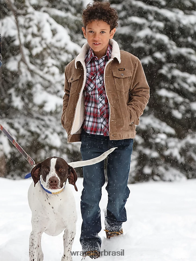 Wrangler calça jeans reta retrô slim pedra (112323567t) Rapazes roupas 00LN6N1066