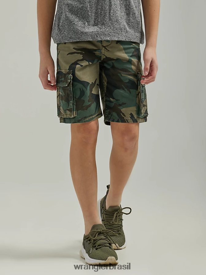 Wrangler short cargo gamer (husky) camuflagem noturna da floresta da selva (112335582) Rapazes roupas 00LN6N987