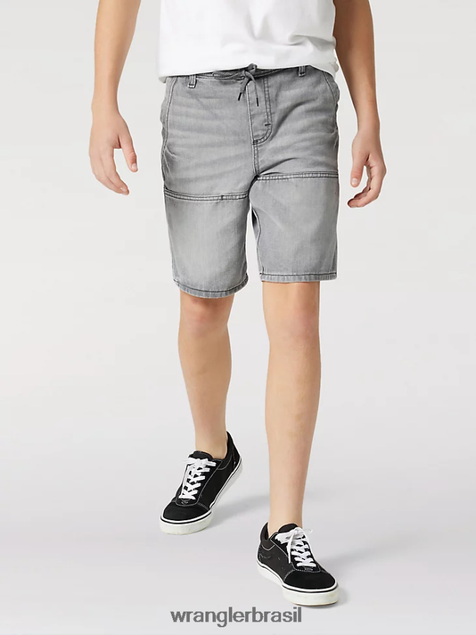 Wrangler short skatista descontraído cinza (112317195) Rapazes roupas 00LN6N1020