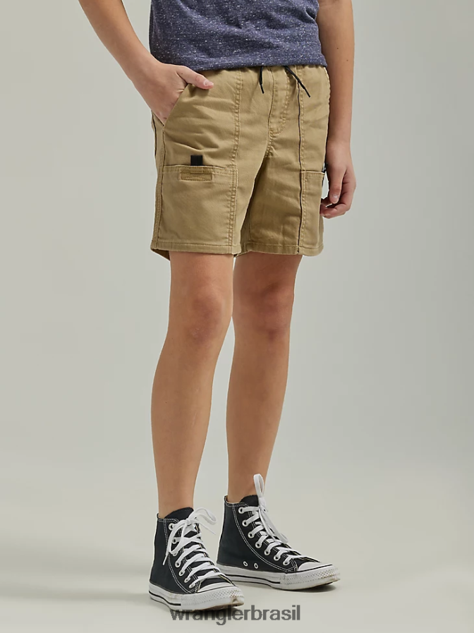 Wrangler utilidade curta (husky) carvalho petrificado (112335699) Rapazes roupas 00LN6N1035