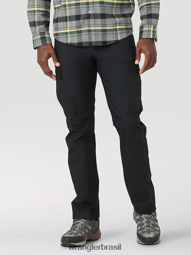 Wrangler calça cargo faixa atg preto azeviche (112323453) homens roupas 00LN6N239