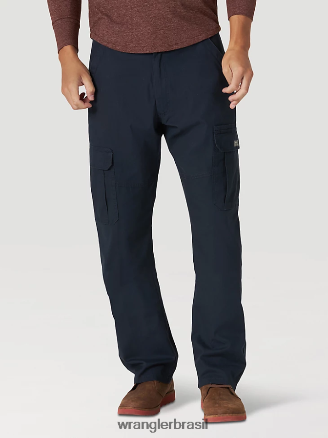 Wrangler calça cargo stretch relaxada autêntica marinha (10zm7abnv) homens roupas 00LN6N231