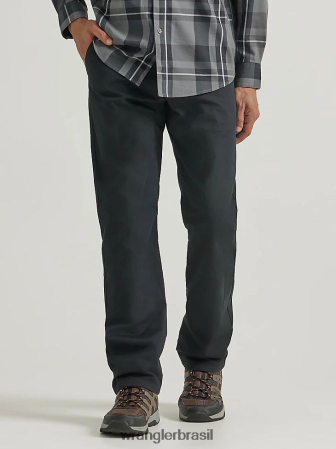 Wrangler calça chino ao ar livre preto azeviche (112343348) homens roupas 00LN6N249