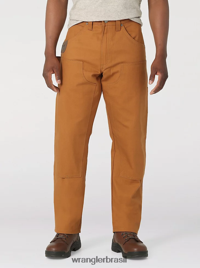Wrangler calça de trabalho utilitária riggs relax fit borracha (112317891) homens roupas 00LN6N677