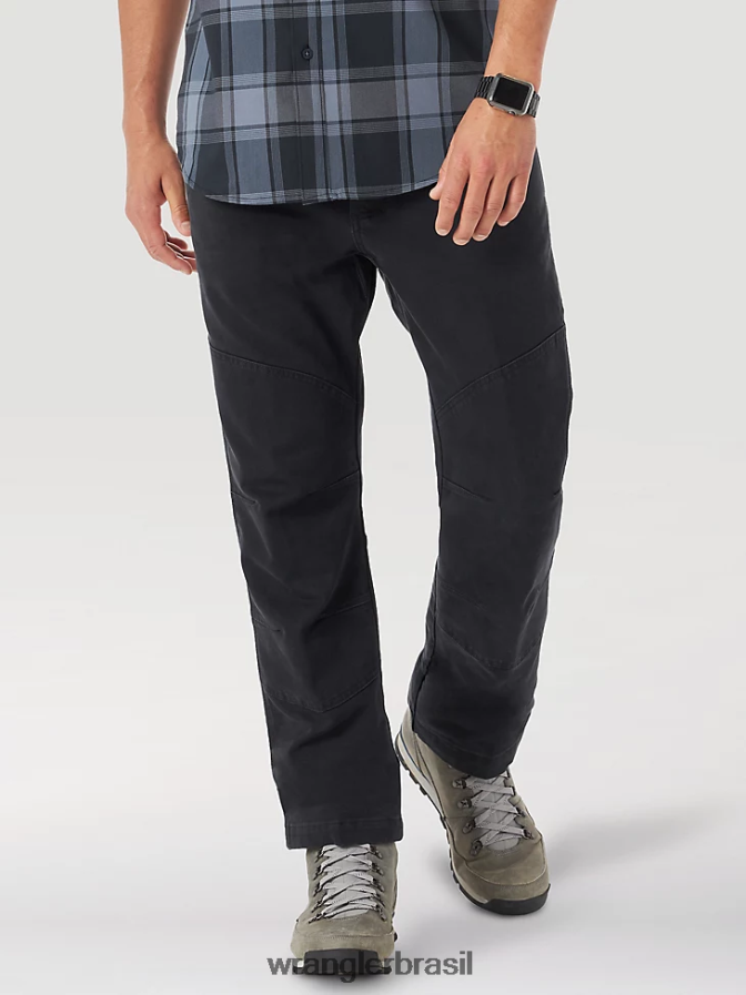 Wrangler calça utilitária reforçada atg caviar (ns857cv) homens roupas 00LN6N625