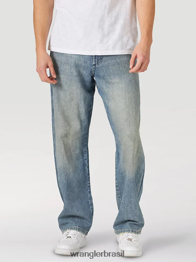 Wrangler calça jeans Heritage Redding solta índigo empoeirado (112316523) homens roupas 00LN6N188