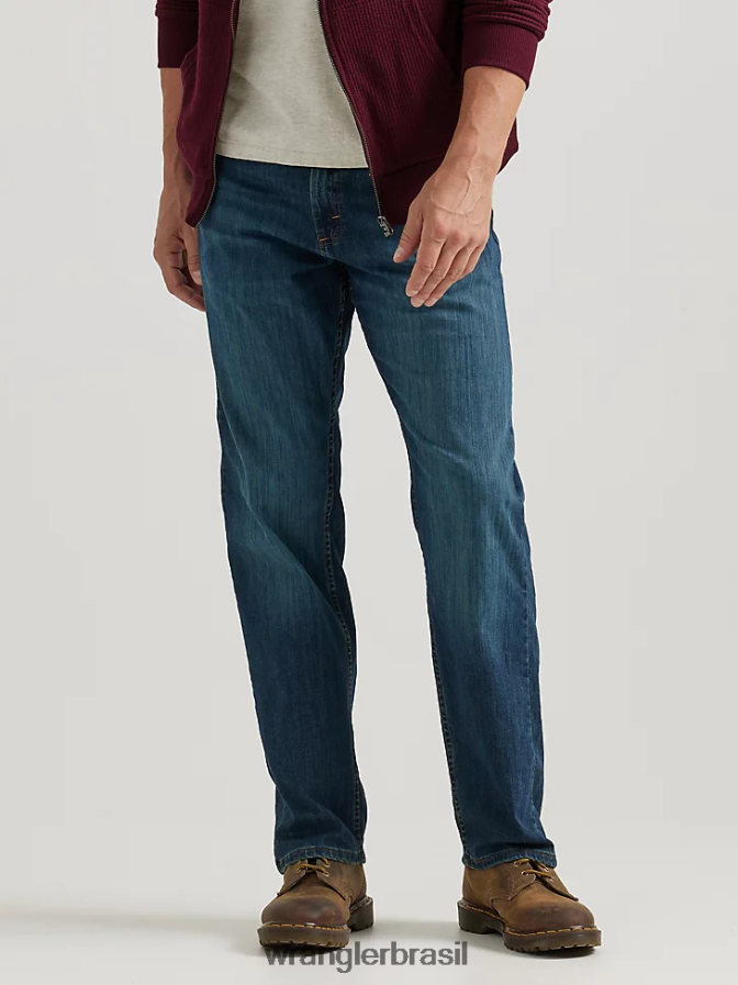 Wrangler calça jeans authentics relax fit comfort flex carbono (zm3cscn) homens roupas 00LN6N200